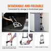 VEVOR Folding Hand Truck and Dolly, 176 lbs Capacity, Aluminum Foldable Cart, Heavy-Duty Luggage Trolley Cart with Telescoping Handle and PP+TPR Wheels for Home, Office, Shopping, Travel