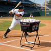 VEVOR Tennis Ball Hopper, Holds 175 Tennis Balls or 290 Pickleballs, Foldable Pickleball Basket Cart with Wheels for Easy Pick Up, Portable Baseball Cart Caddy with Storage Bag, for Training Coaching
