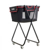 VEVOR Tennis Ball Hopper, Holds 175 Tennis Balls or 290 Pickleballs, Foldable Pickleball Basket Cart with Wheels for Easy Pick Up, Portable Baseball Cart Caddy with Storage Bag, for Training Coaching
