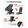 VEVOR 40 in 3-in-1 Folding Mechanic Creeper, Heavy Duty Z-Creeper Garage Roller, 480 lbs Under Car Rolling Creeper with 6 Swivel Casters, Padded Seat for Auto Repair
