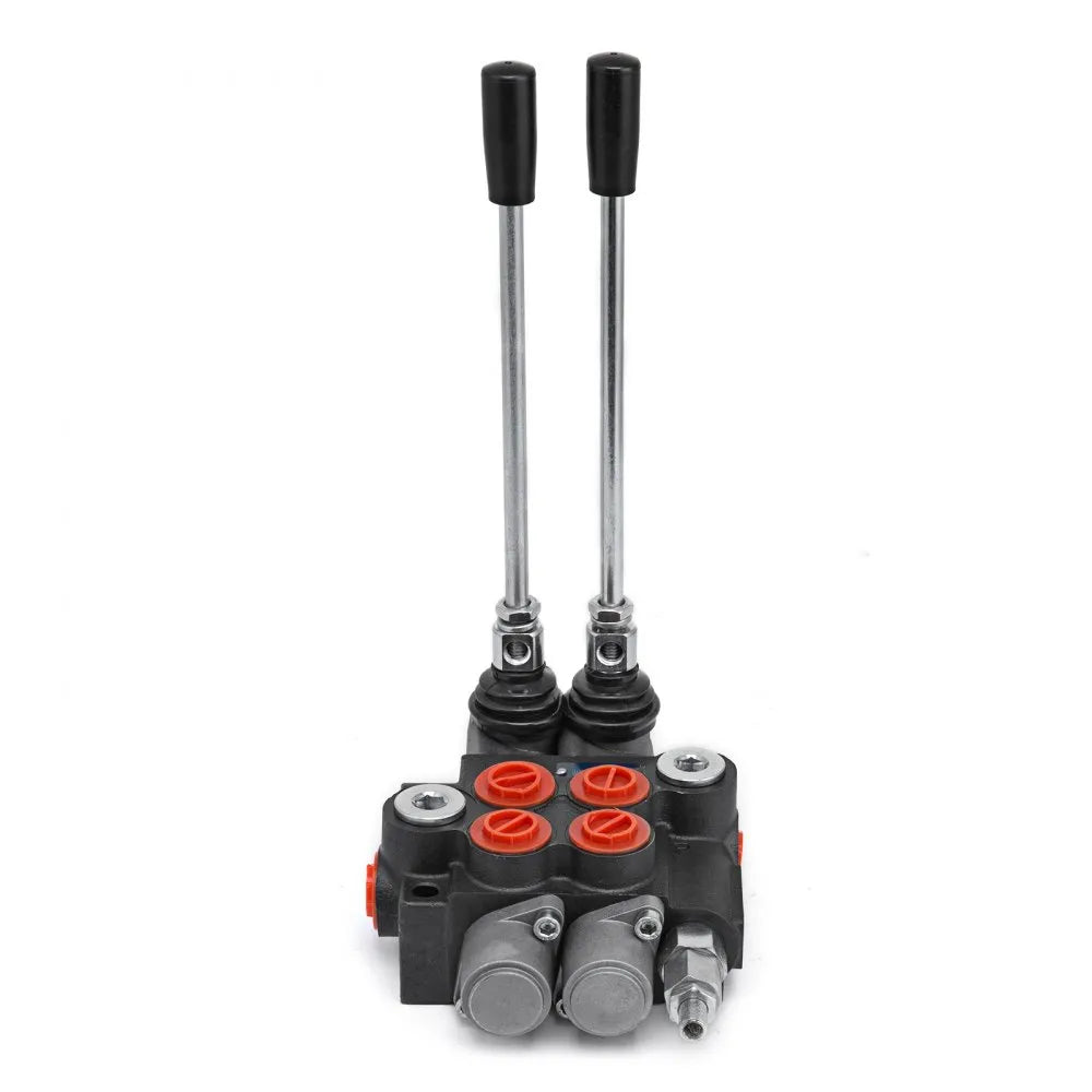 VEVOR Hydraulic Valve 2 Spool Hydraulic Directional Control Valve 11gpm Hydraulic Control Valve Double Acting for Tractors Loaders Tanks