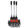 3 Spool Hydraulic Directional Control Valve Double Acting 11 GPM