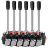 VEVOR Hydraulic Directional Control Valve, 6 Spool Hydraulic Spool Valve, 11 GPM Hydraulic Loader Valve, 3600 PSI Directional Control Valve, Hydraulic Valves And Controls For Tractors Loaders Tanks