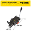 VEVOR Hydraulic Directional Control Valve, 1 Spool Hydraulic Spool Valve, 21 GPM Hydraulic Loader Valve, 4300 PSI Directional Control Valve, Hydraulic Valves And Controls For Tractors Loaders Tanks