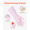 VEVOR Reusable Dishwashing Gloves, 2 Pairs Colorful Reusable Household Kitchen Cleaning Gloves for Washing Dishes and Cleaning Tasks, Flexible Long-lasting and Non-Slip, Large, Pink + Purple