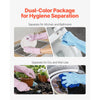 VEVOR Reusable Dishwashing Gloves, 2 Pairs Colorful Reusable Household Kitchen Cleaning Gloves for Washing Dishes and Cleaning Tasks, Flexible Long-lasting and Non-Slip, Large, Pink + Purple