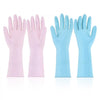 VEVOR Reusable Dishwashing Gloves, 2 Pairs Colorful Reusable Household Kitchen Cleaning Gloves for Washing Dishes and Cleaning Tasks, Flexible Long-lasting and Non-Slip, Large, Pink + Purple