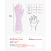 VEVOR Reusable Dishwashing Gloves, 2 Pairs Colorful Reusable Household Kitchen Cleaning Gloves for Washing Dishes and Cleaning Tasks, Flexible Long-lasting and Non-Slip, Medium, Pink + Purple