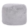 VEVOR Bean Bag Bed Chair, Convertible Chair from BeanBag to Lounge or Mattress, Gaint Bean Bag Chair Bed with Washable Cover for Adults, Fluffy Plush, Foam Filling and Side Pocket, Grey(Full Size)