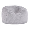 VEVOR Bean Bag Bed Chair, Convertible Chair from BeanBag to Lounge or Mattress, Gaint Bean Bag Chair Bed with Washable Cover for Adults, Fluffy Plush, Foam Filling and Side Pocket, Grey(Full Size)