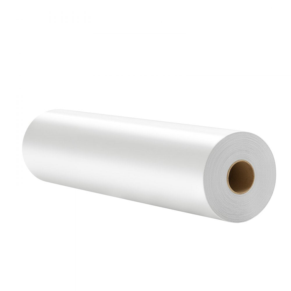VEVOR Heat Transfer Vinyl, 12 in x 50 ft, Glossy White HTV Iron on Vinyl Roll, Easy to Cut and Weed, Strong Adhesion, Compatible with Cutting Machines, for Various Materials, T-shirts, Pillows, Hats