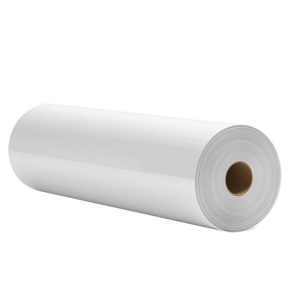 VEVOR Heat Transfer Vinyl, 12 in x 70 ft, Glossy White HTV Iron on Vinyl Roll, Easy to Cut and Weed, Strong Adhesion, Compatible with Cutting Machines, for Various Materials, T-shirts, Pillows, Hats