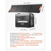 VEVOR Portable Power Station and solar panel dimensions and key specs
