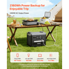 VEVOR Portable Power Station, 2400W 2160Wh Power Station Solar Generator with 10 Output Ports & Adjustable Input Power, Expandable LiFePO4 Battery Backup for Home Camping RV (Solar Panel NOT Included)