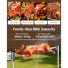 VEVOR Rotisserie Grill AC120V 8 Level Height Electric Rotisserie Grill Kit, BBQ Grills Rotisseries Kit with 88 lbs Load Capacity, 38W Motor, Stainless Steel Automatic Grilling Kits for Parties