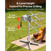 VEVOR Rotisserie Grill AC120V 8 Level Height Electric Rotisserie Grill Kit, BBQ Grills Rotisseries Kit with 132 lbs Load Capacity, 38W Motor, Stainless Steel Automatic Grilling Kits for Parties
