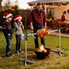 VEVOR Rotisserie Grill AC120V 8 Level Height Electric Rotisserie Grill Kit, BBQ Grills Rotisseries Kit with 132 lbs Load Capacity, 38W Motor, Stainless Steel Automatic Grilling Kits for Parties