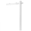 VEVOR Real Estate Sign Post, 6 ft Tall, PVC Realtor Yard Sign Holder with 47 in Arm Holds up to 36 in, Easy to Install, Wind-Resistant, for Open House and Home, Yard, Road, Outdoor, White (No Signs)