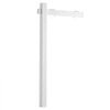 VEVOR Real Estate Sign Post, 6 ft Tall, PVC Realtor Yard Sign Holder with 36 in Arm Holds up to 24 in, Easy to Install, Wind-Resistant, for Open House and Home, Yard, Road, Outdoor, White (No Signs)