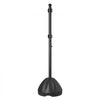 VEVOR Portable Sign Post 2-Pack 5 ft Sign Stands with Hard Plastic Base, for No Parking Street Signs, Handicap Parking Sign, Movable Sign Stand with Wheels, Hardwares, Heavy-Duty Q235 Steel, Black
