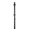 VEVOR Portable Sign Post, 5 ft Cast Iron Sign Post Holder with Hard Plastic Base & Wheels,  Movable Parking Sign Stand for No Parking Street Signs, Handicap Parking Sign,  with Base, Bolts Nuts, Black