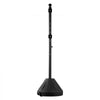 VEVOR Portable Sign Post, 5 ft Cast Iron Sign Post Holder with Hard Plastic Base & Wheels,  Movable Parking Sign Stand for No Parking Street Signs, Handicap Parking Sign,  with Base, Bolts Nuts, Black
