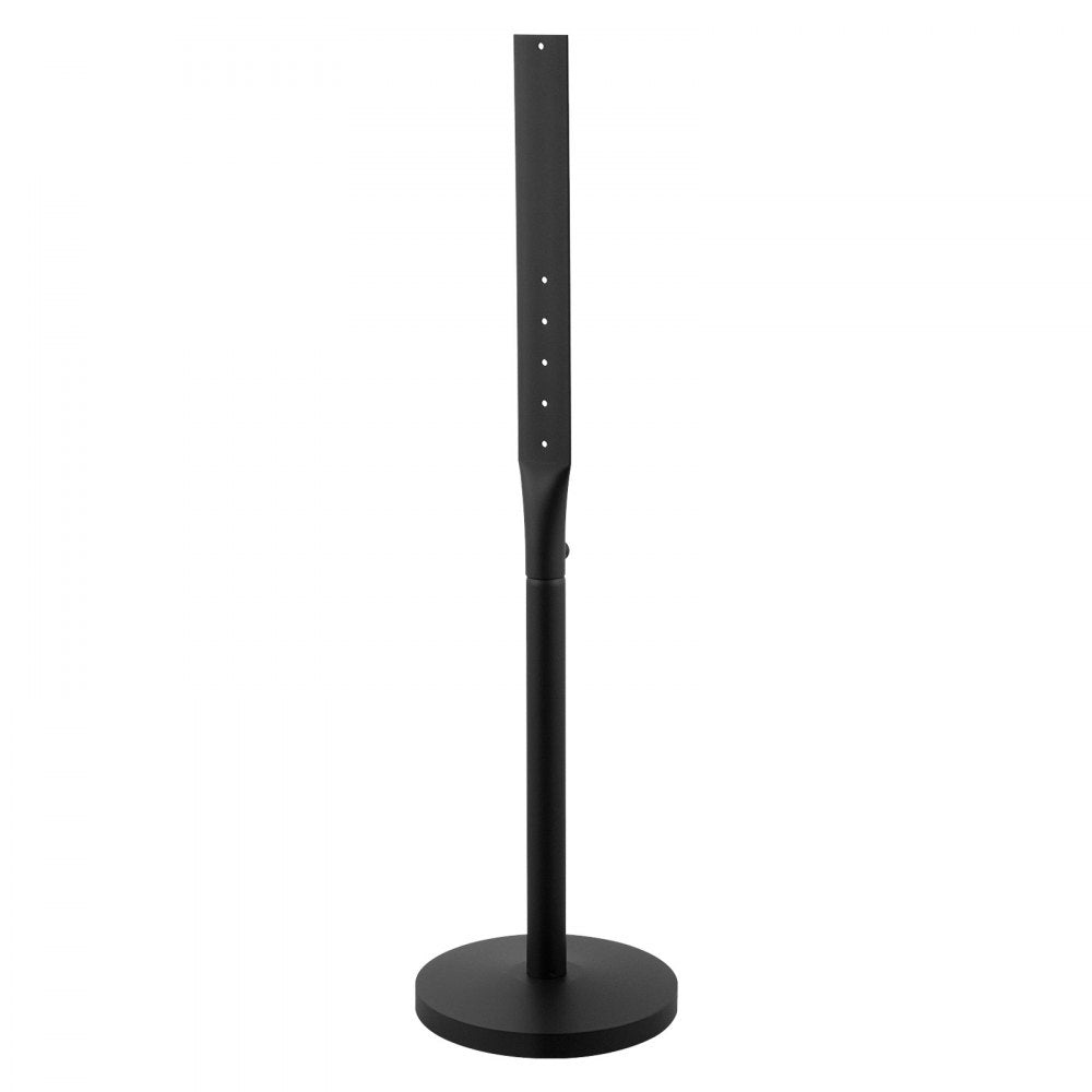 VEVOR Portable Sign Post, 2-Pack, 4 ft Tall, Metal Sign Stands with Heavy Duty Cast Iron Base, Multi-Hole Design for Easy Installation, Wind-Resistant, for Indoor and Outdoor Parking, Warning, Notice