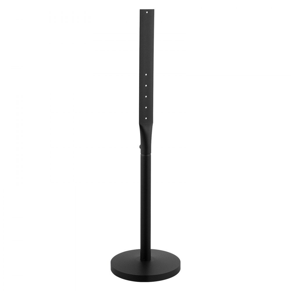 VEVOR Portable Sign Post, 2-Pack, 4 ft Tall, Metal Sign Stands with Heavy Duty Cast Iron Base, Multi-Hole Design for Easy Installation, Wind-Resistant, for Indoor and Outdoor Parking, Warning, Notice