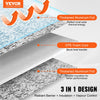VEVOR Double Reflective Insulation Roll, Foam Core Radiant Barrier, 3.2 mm 48 in x 100 ft, Double-Sided Aluminum Foil EPE Foam Heat Reflective Shield, Thermal Insulation Roll for Window RV Roof