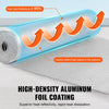 VEVOR Double Reflective Insulation Roll, Foam Core Radiant Barrier, 3.2 mm 48 in x 25 ft, Double-Sided Aluminum Foil EPE Foam Heat Reflective Shield, Thermal Insulation Roll for Window RV Roof