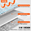 VEVOR Double Reflective Insulation Roll, Foam Core Radiant Barrier, 3.2 mm 48 in x 50 ft, Double-Sided Aluminum Foil EPE Foam Heat Reflective Shield, Thermal Insulation Roll for Window RV Roof