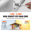 VEVOR Double Reflective Insulation Roll, Foam Core Radiant Barrier, 3.2 mm 48 in x 50 ft, Double-Sided Aluminum Foil EPE Foam Heat Reflective Shield, Thermal Insulation Roll for Window RV Roof