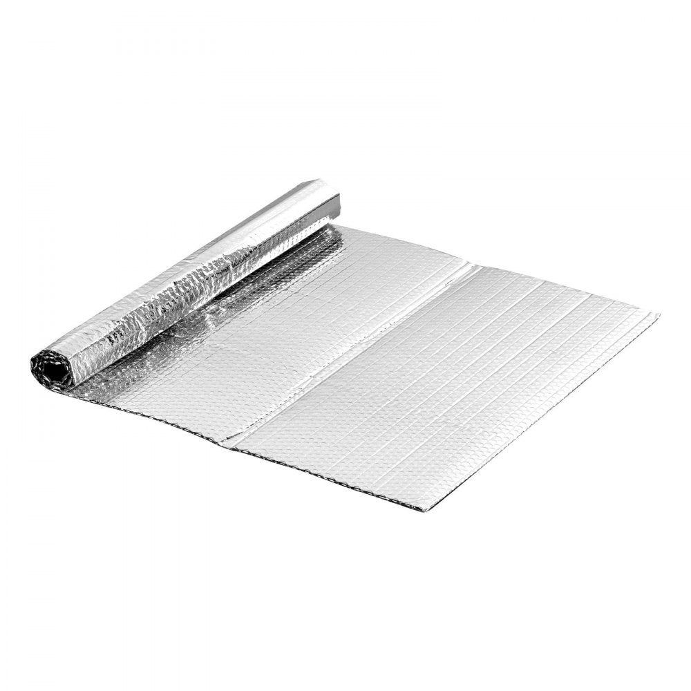 VEVOR Double Reflective Insulation Sheet, 16PCS Double-Sided Aluminum Foil Radiant Barrier, 6mm 24 in x 4 ft, Dual-Layer Air Bubble Heat Reflective Shield, Thermal Insulation Rolls