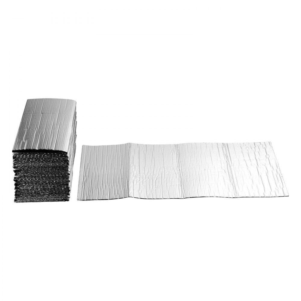 VEVOR Double Reflective Insulation Sheet, 16PCS Double-Sided Aluminum Foil Radiant Barrier, 6mm 24 in x 4 ft, Dual-Layer Air Bubble Heat Reflective Shield, Thermal Insulation Rolls