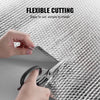 VEVOR Double Reflective Insulation Roll, Air Bubble Film Radiant Barrier, 3.2 mm 48 in x 10 ft, Double-Sided Aluminum Foil Bubble Heat Reflective Shield, Thermal Insulation Roll for Window RV Roof