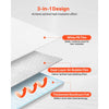 VEVOR Reflective Insulation Roll, Double-Layer Air Bubble Radiant Barrier, 6mm 48 in x 100 ft, Aluminum Foil White PE Film Heat Reflective Shield, Thermal Insulation Roll for Garage Door Window RV Roofs