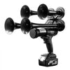 VEVOR Cordless 4-Trumpet Air Horn 130dB Train Air Horn & Built-in Air Pump, 18V 4Ah Lithium Battery, Powerful Sound, Strong Penetration, Handheld Portable for Vehicle Alerts, Holiday & Sporting Events