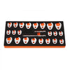 VEVOR 3/8" Drive Crowfoot Wrench Set with 2 Extension Bars, 24-Piece Crows Foot Wrench Set, SAE  3/8"-1" and Metric 10-22 mm, CR-MO Steel Crowfoot Wrench Set, with EVA Tool Organizer