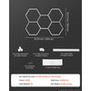 VEVOR Hexagon Garage Lights 240W 28800LM 6500K 5 Grid Systems LED Light, Bright Honeycomb Hex Car Detailing Lighting, Easy Install, Durable PC Material, for Garage, Warehouse, Workshop, Shop, Gym