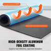 VEVOR Reflective Insulation Roll, XPE Foam Core Radiant Barrier, 10.3 mm 40 in x 5 ft, Aluminum Foil Foam Core Heat Reflective Shield, Thermal Insulation Roll for Garage Door Window RV Roof