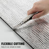 VEVOR Reflective Insulation Roll, XPE Foam Core Radiant Barrier, 10.3 mm 40 in x 5 ft, Aluminum Foil Foam Core Heat Reflective Shield, Thermal Insulation Roll for Garage Door Window RV Roof