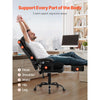 VEVOR Executive Office Chair with Footrest, 400lb Capacity Office Chair with Lumbar Pillow, Heavy Duty Ergonomic Chair, Height Adjustable PU Leather Reclining Home Office Desk Chairs