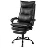 VEVOR Executive Office Chair with Footrest, 400lb Capacity Office Chair with Lumbar Pillow, Heavy Duty Ergonomic Chair, Height Adjustable PU Leather Reclining Home Office Desk Chairs