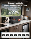 VEVOR 4000W power inverter lifestyle image in RV kitchen powering appliances