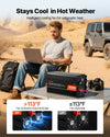 Cooling fan and hot weather performance graphic for VEVOR 4000W inverter