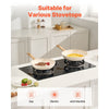 VEVOR Frying Pan Skillet, Aluminum Egg Fry Pans, 3 Piece (8, 9.5, 11 in), Nonsitck Ceramic Heavy-Duty Skillets with Heat-Resistant Handle, Chef's Kitchen Cookware for Gas, Electric, Induction, Beige