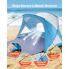 VEVOR Beach Tent Sun Shelter for 6 Person, UPF 50+ Protection, Portable Sun Shade Canopy with Carrying Bag & Sand Pockets, Lightweight and Easy Setup Beach Umbrella for Family Camping Outdoor Picnic