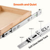 VEVOR Pull Out Cabinet Organizer, 14"W x 21"D Cabinet Drawer, Soft Close Slide out Shelf, Heavy-Duty Sliding Wood Drawer, Bottom and Side Assembly Base Cabinet Organization for Kitchen Pantry Bathroom