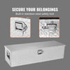 VEVOR Heavy Duty Aluminum Truck Bed Tool Box, Diamond Plate Tool Box with Side Handle and Lock Keys, Storage Tool Box Chest Box Organizer for Pickup, Truck Bed, RV, Trailer, 39"x13"x10", Silver