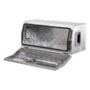 VEVOR Heavy Duty Aluminum Truck Bed Tool Box, Stripes Plated Tool Box with Side Handle and T-Lock Keys, Storage Toolbox Chest Organizer for Trailer, Pickup, Truck Bed, RV, 30"x13"x13", Silver